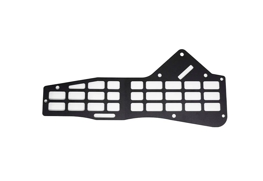 CR3615 – CALI RAISED Molle Cargo Panel, Used To Store Tools Center Console Mount Powder Coated Black Steel With Mount...